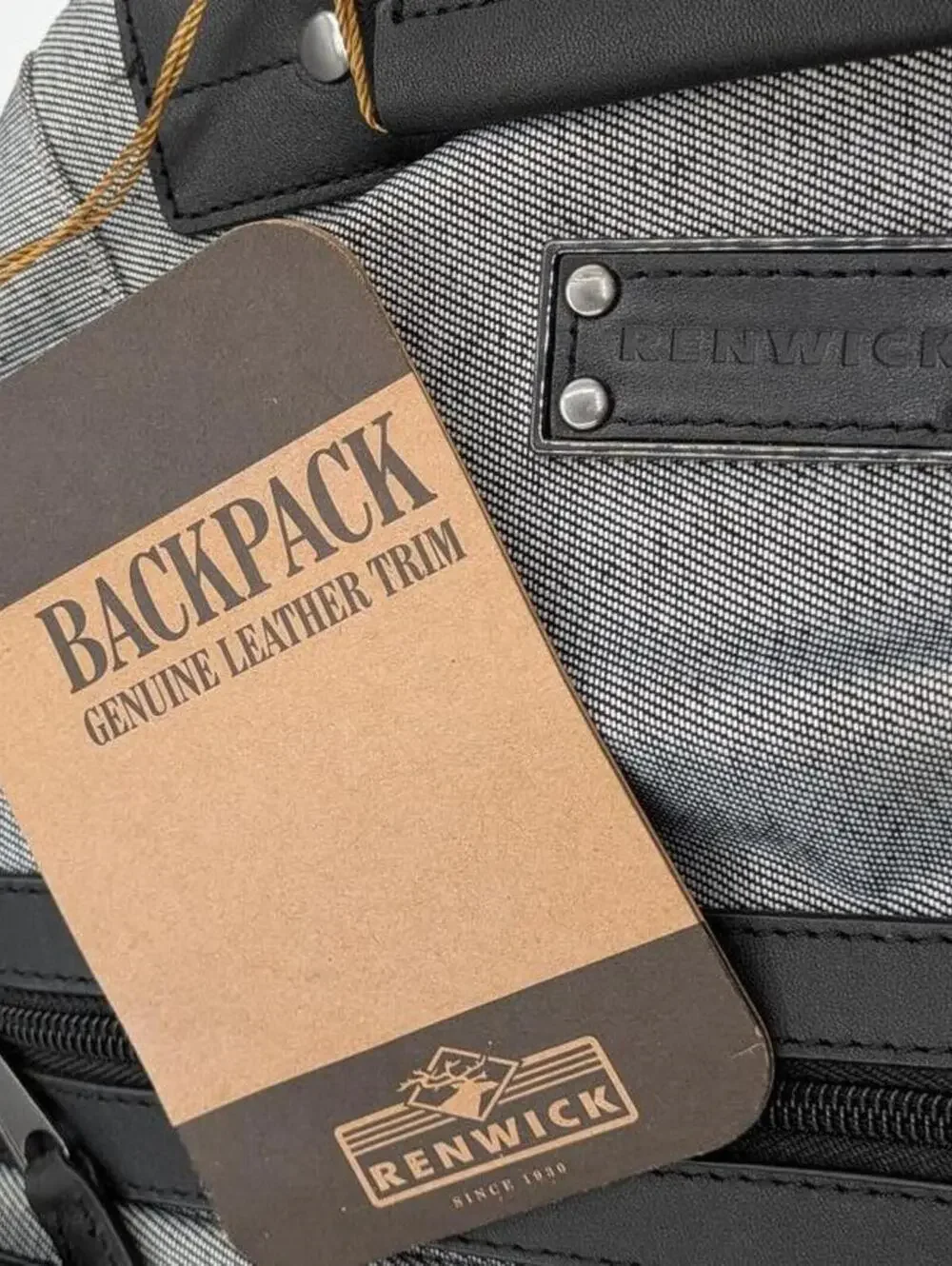 Kenneth Cole Reaction Large $79.99 Gray Polyester Travel Backpack